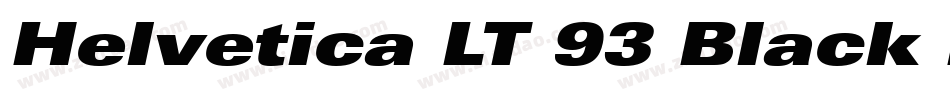 Helvetica LT 93 Black Extended字体转换